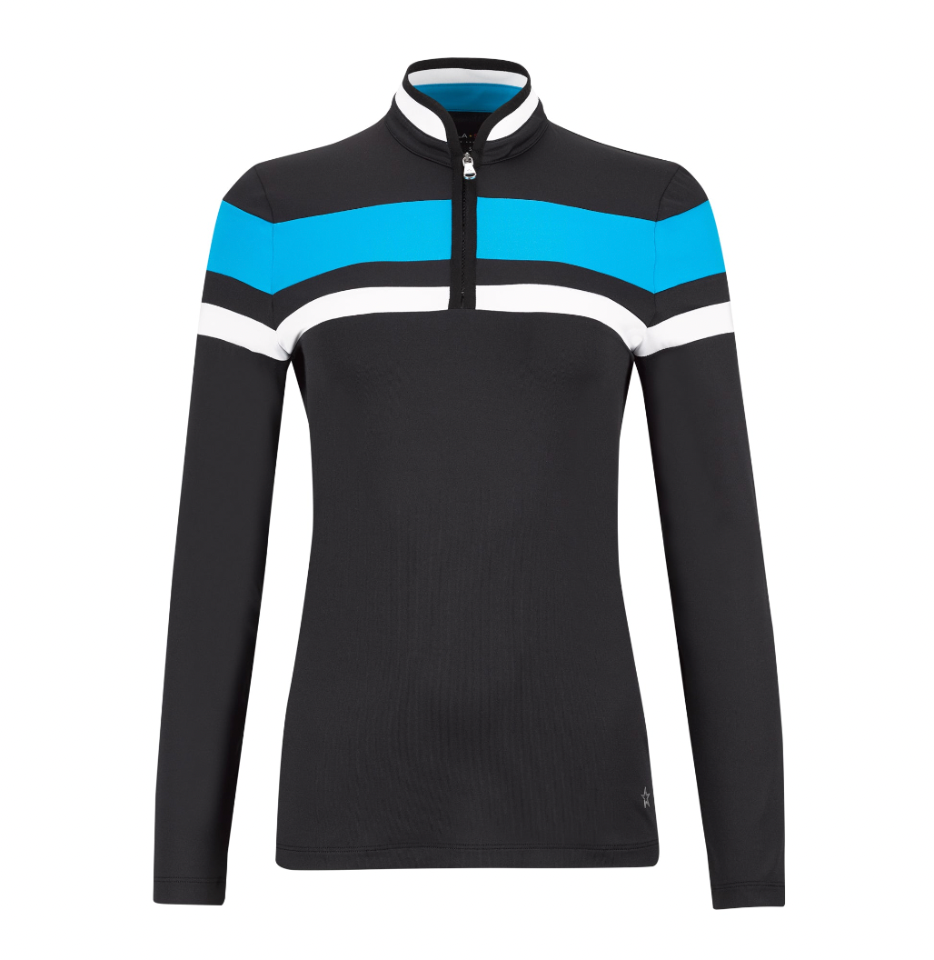 Lohla Sport The Rebecca Striped Top - Black - Skorzie