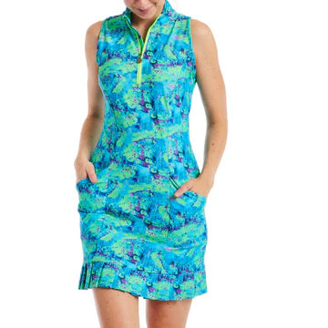 Tzu Tzu Shiloh Dress - Trippy Typhoon - Skorzie