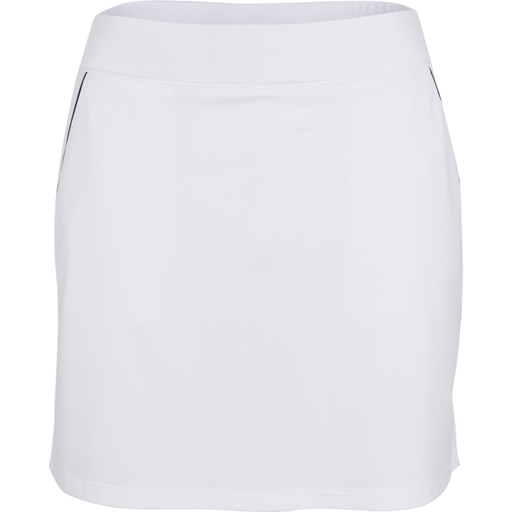 Dunning 17" Player Jersey Performance Skort- White with navy detail