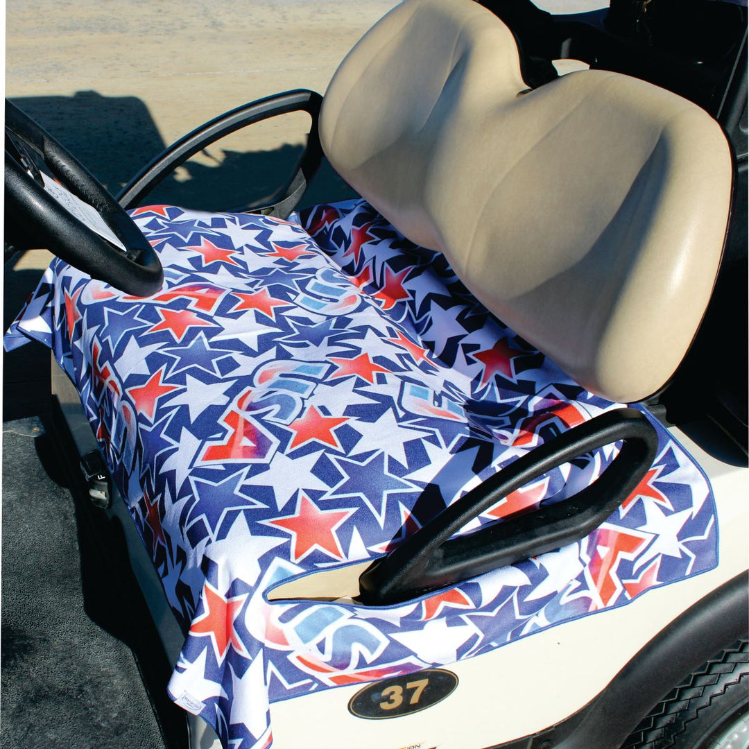 Best of Golf America Double Sided Golf Cart Seat Cover - USA Stars