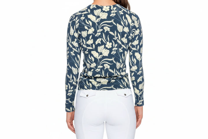 Kastel Womens French Tulip Crewneck Sweater - Sailor Blue