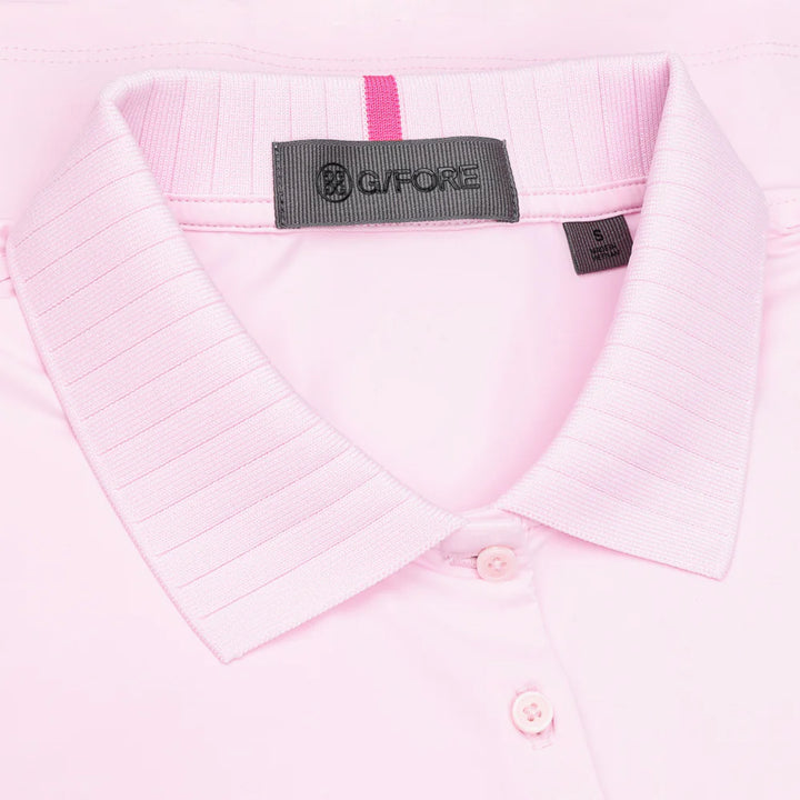 G/FORE Womens Silky Tech Sleeveless Button Polo - Blush