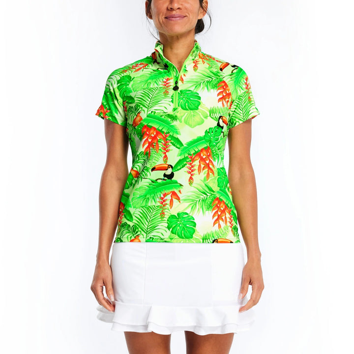 Tzu Tzu Lucy Tucan Jan Short Sleeve Top - Skorzie