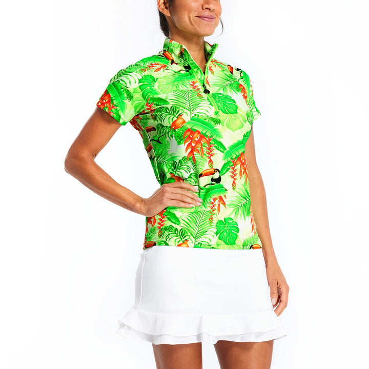 Tzu Tzu Lucy Tucan Jan Short Sleeve Top - Skorzie