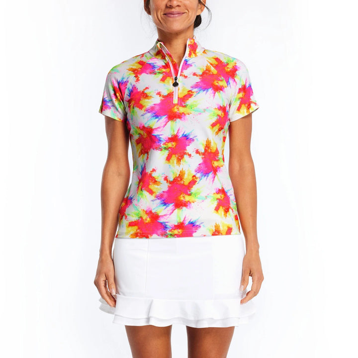 Tzu Tzu Lucy Splash Short Sleeve Top - Skorzie