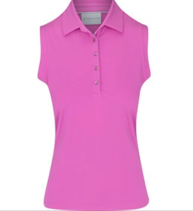 Dunning Player Alana Jersey Performance Sleeveless Polo - Lily - Skorzie