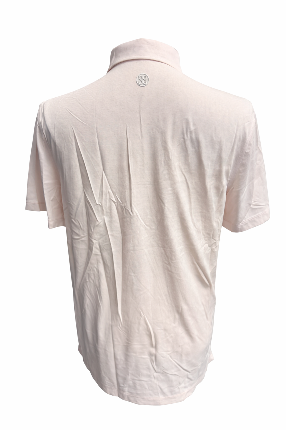 G/FORE Men's Patterned Jersey Golf Polo - Blush - Medium - Skorzie