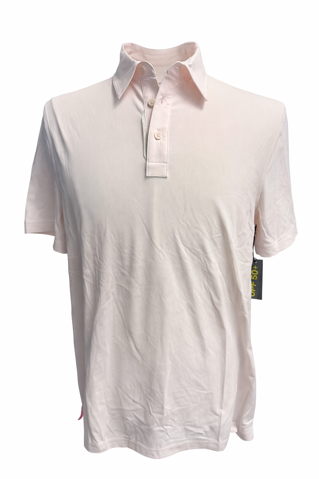 G/FORE Men's Patterned Jersey Golf Polo - Blush - Medium - Skorzie