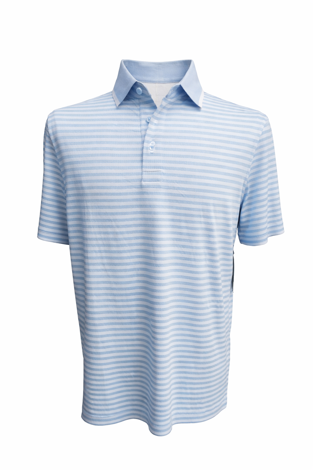 G/FORE Men's Stripe Jersey Golf Polo - Baja - Medium - Skorzie