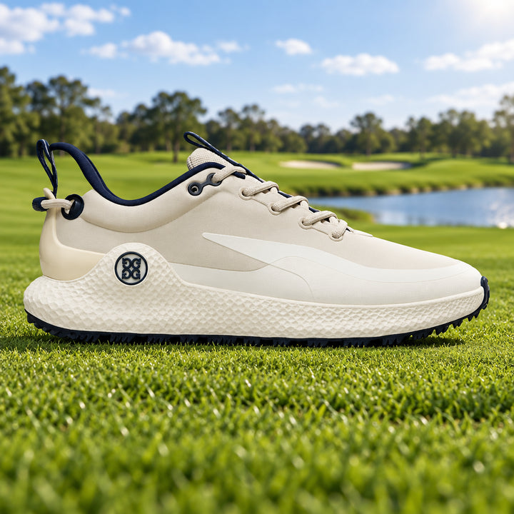 G/FORE Men's Golf Shoe MG4+ 02 Golf Shoe - Pumice/Chalk White