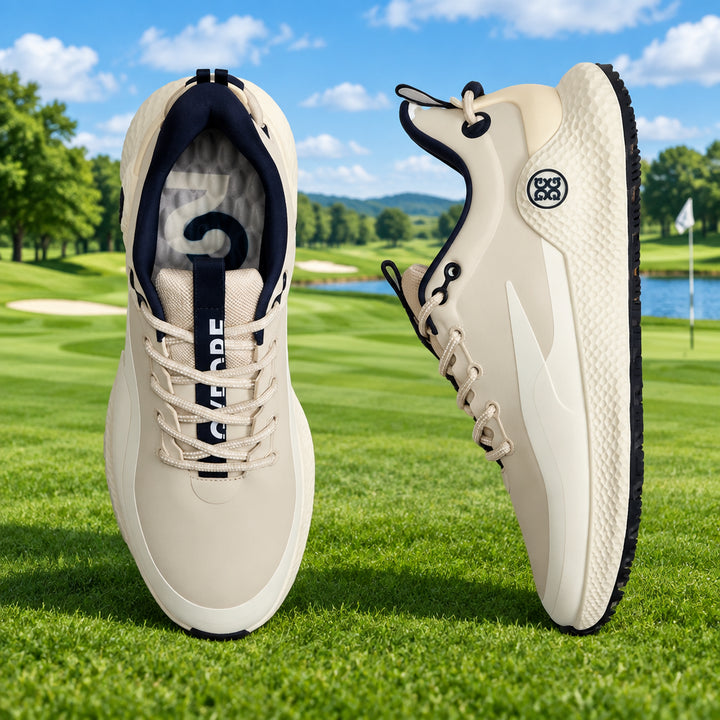G/FORE Men's Golf Shoe MG4+ 02 Golf Shoe - Pumice/Chalk White