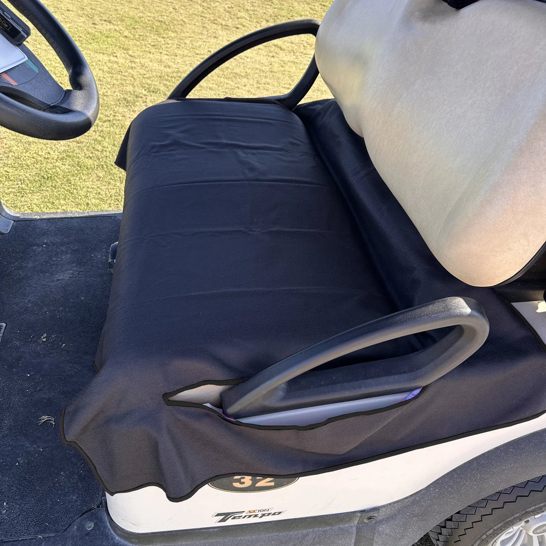 Best of Golf America Double Sided Golf Cart Seat Cover - Flamingos/Midnight - Skorzie