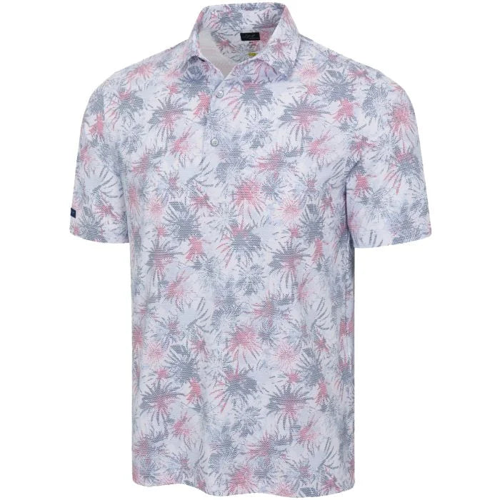 Greg Norman Stretch Mesh Celebration Polo - White