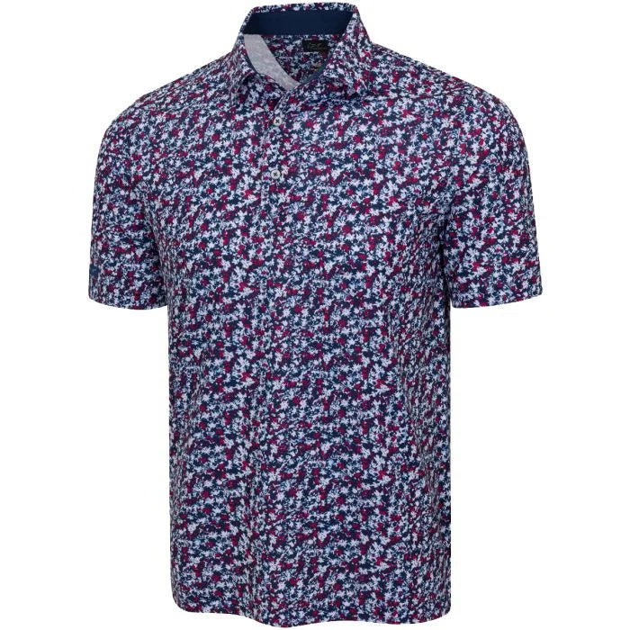 Greg Norman Stretch Mesh Prestige Polo - Navy