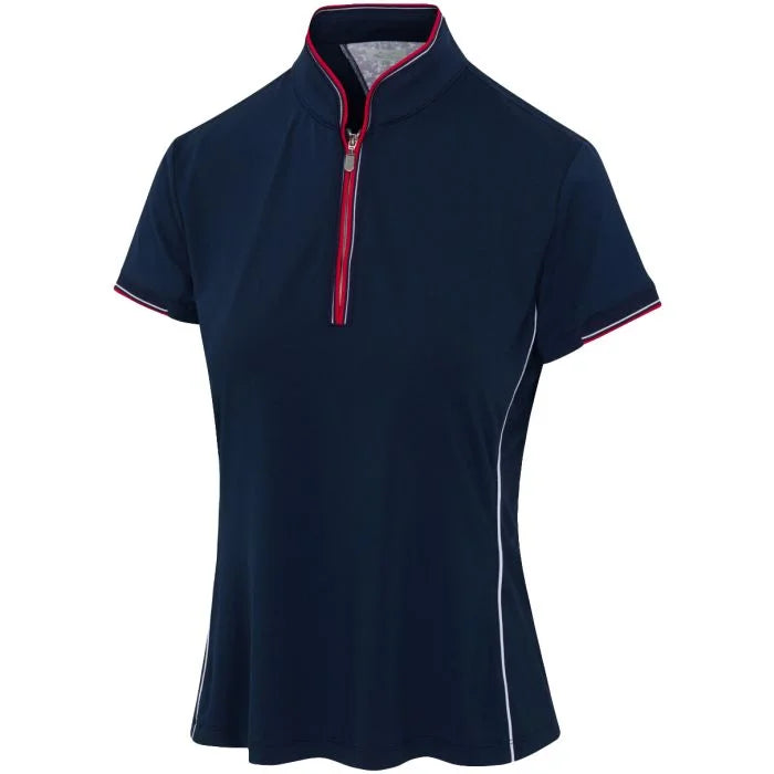 Greg Norman Women's Liberty Golf Polo - Navy