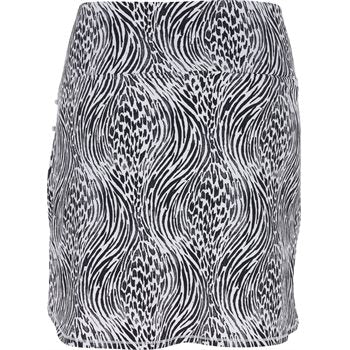 IBKUL Womens Alena Print Straight Skort - Black/White