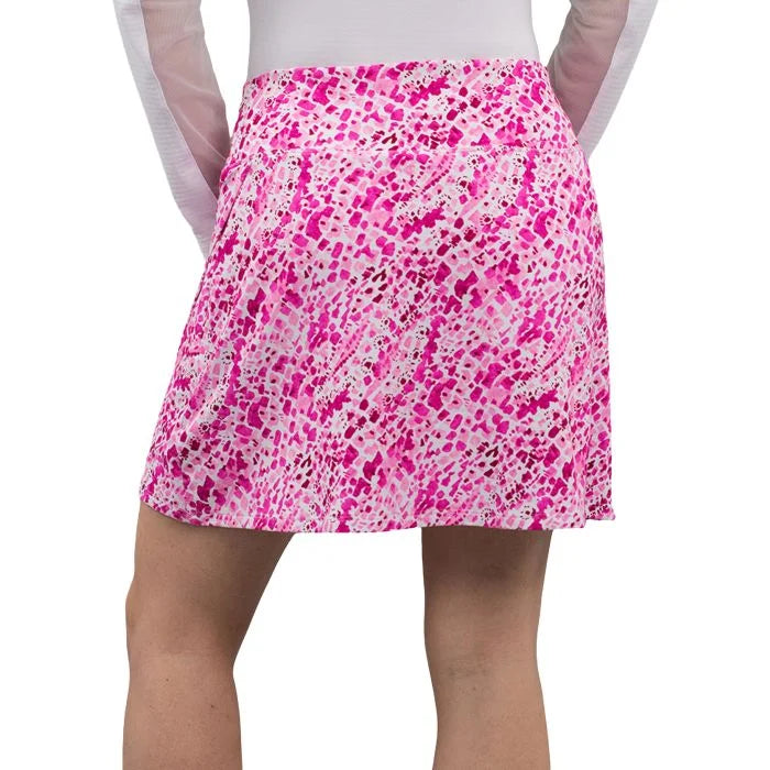 IBKUL Womens Eve Wrap Skort (16') - Yesenia Hot Pink - Small