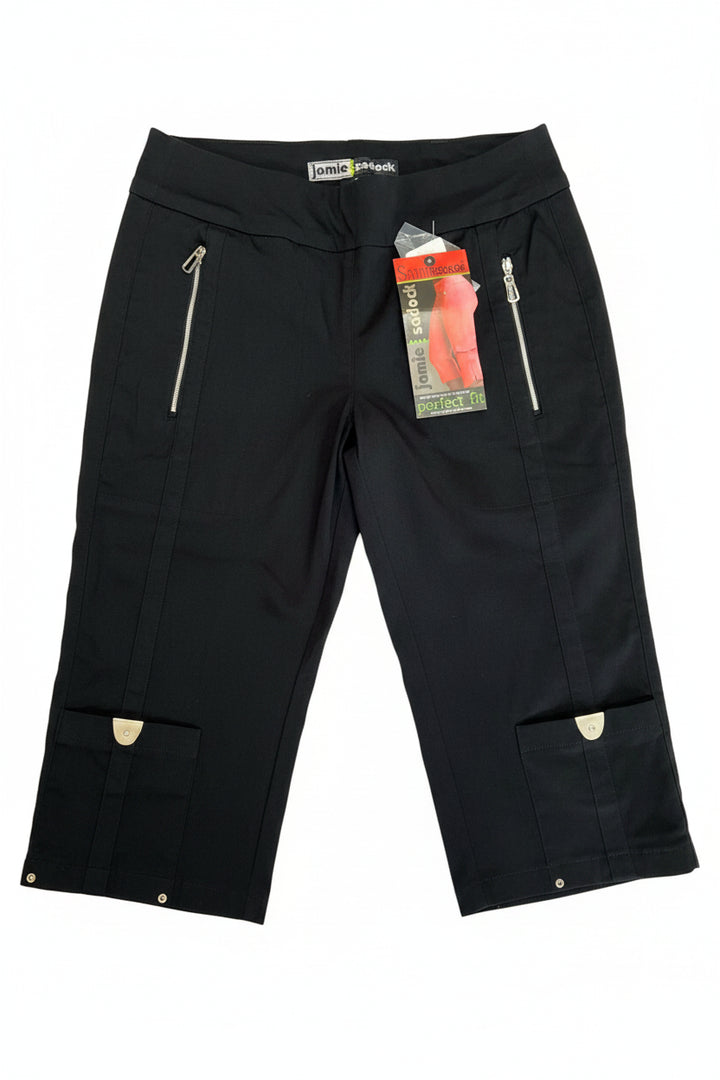Jamie Sadock Womens Skinnylicious Bermuda Capri - Jet Black