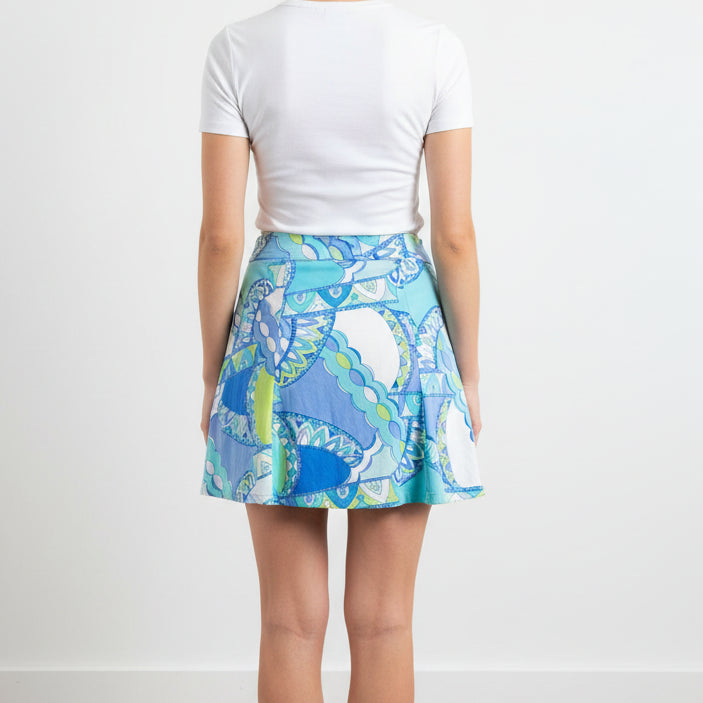 G-Lifestyle Womens Monte Carlo Skort (16') - Aqua/Peri