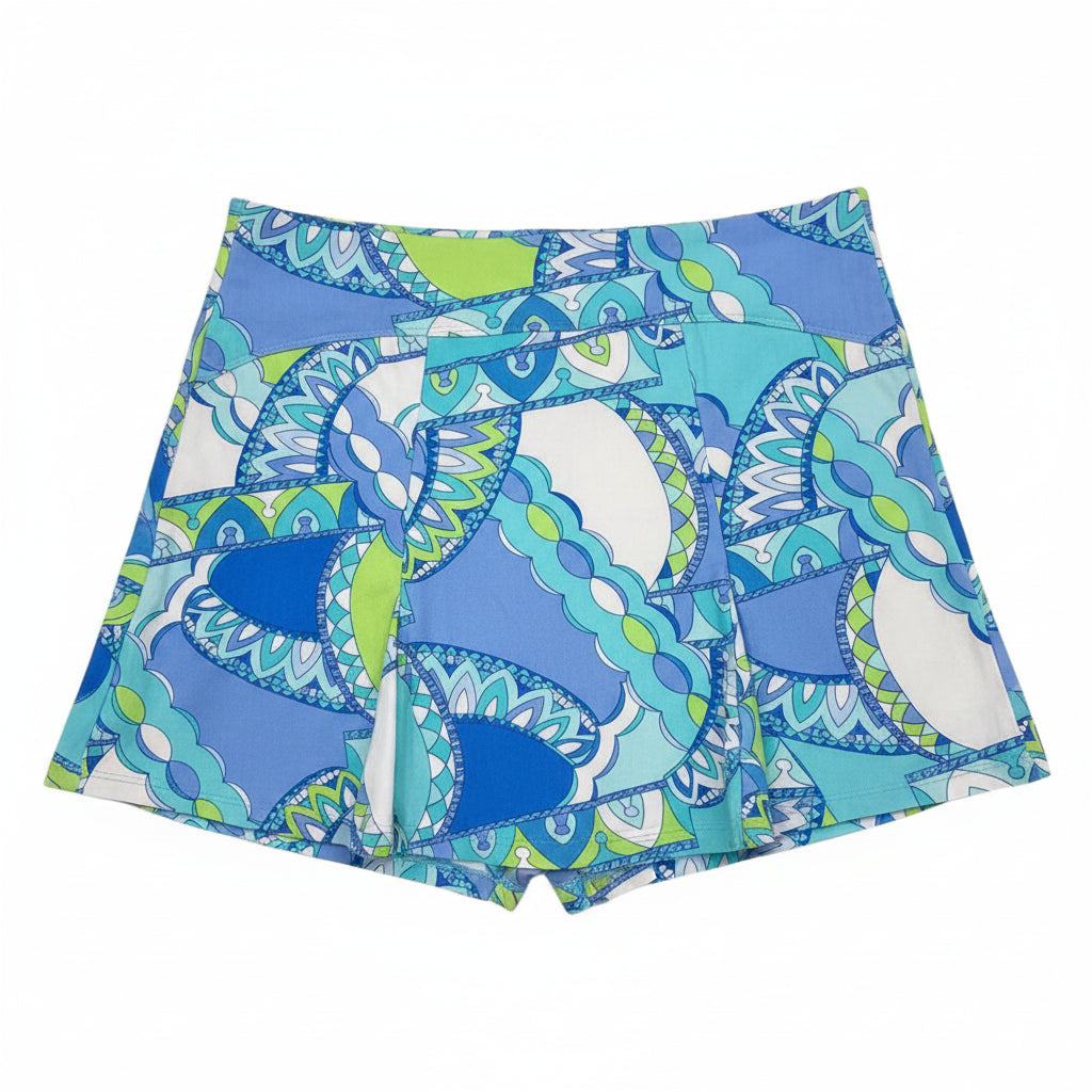 G-Lifestyle Womens Monte Carlo Skort (16') - Aqua/Peri