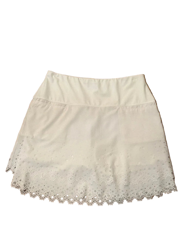 Lucky in Love Womens Star Burst Skort (17') - Bright White