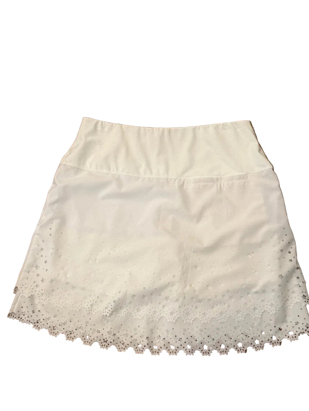 Lucky in Love Womens Star Burst Skort (17') - Bright White