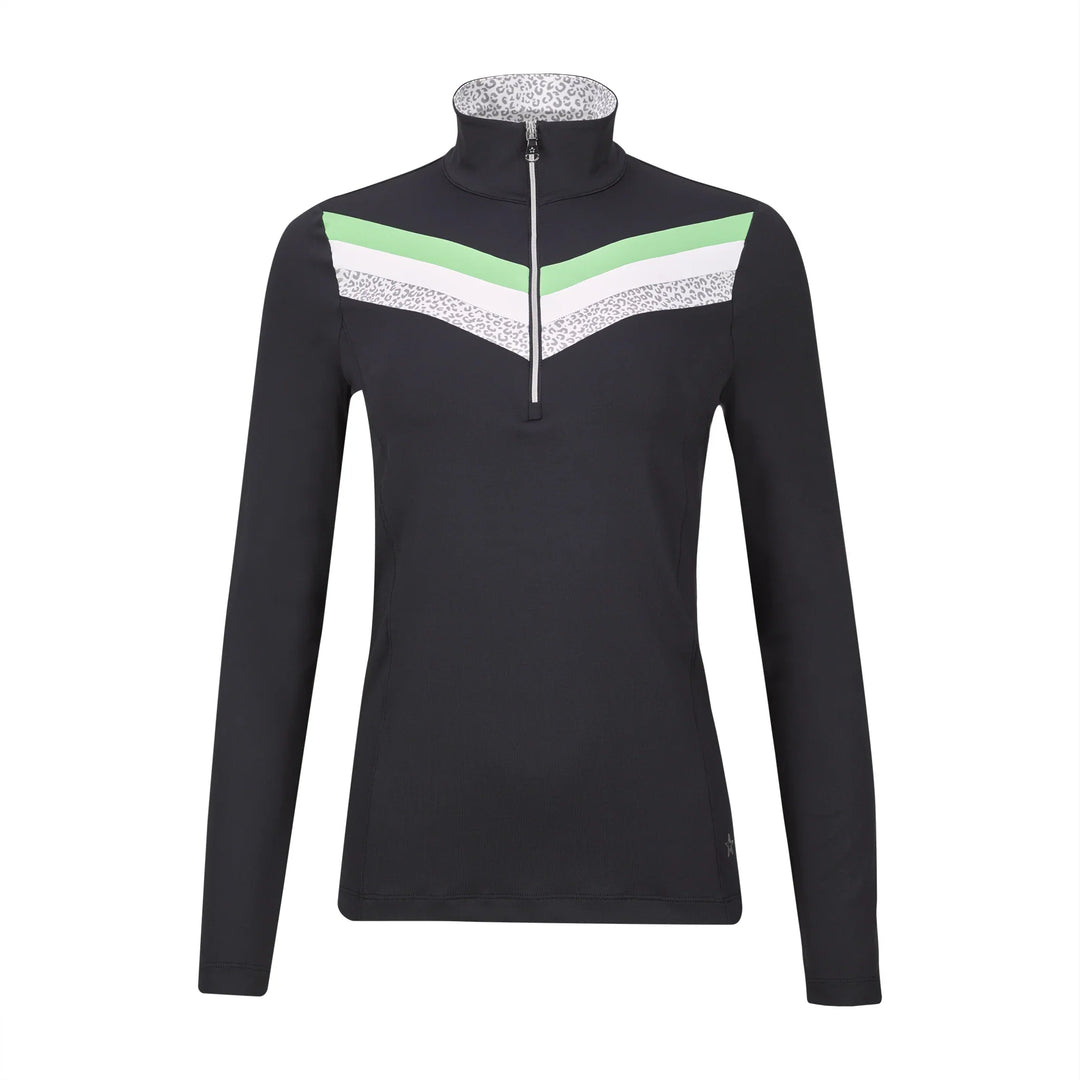 Lohla Sport The Julia Multi-Chevron Top - Navy/Glow - Skorzie