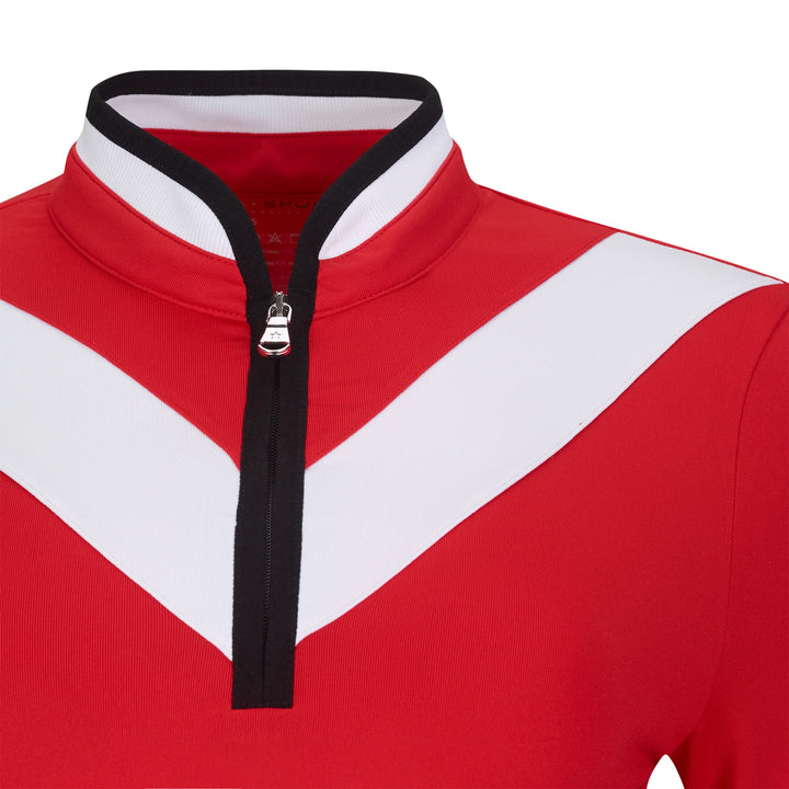 Lohla Sport The Laurie Chevron Top - Red - Skorzie