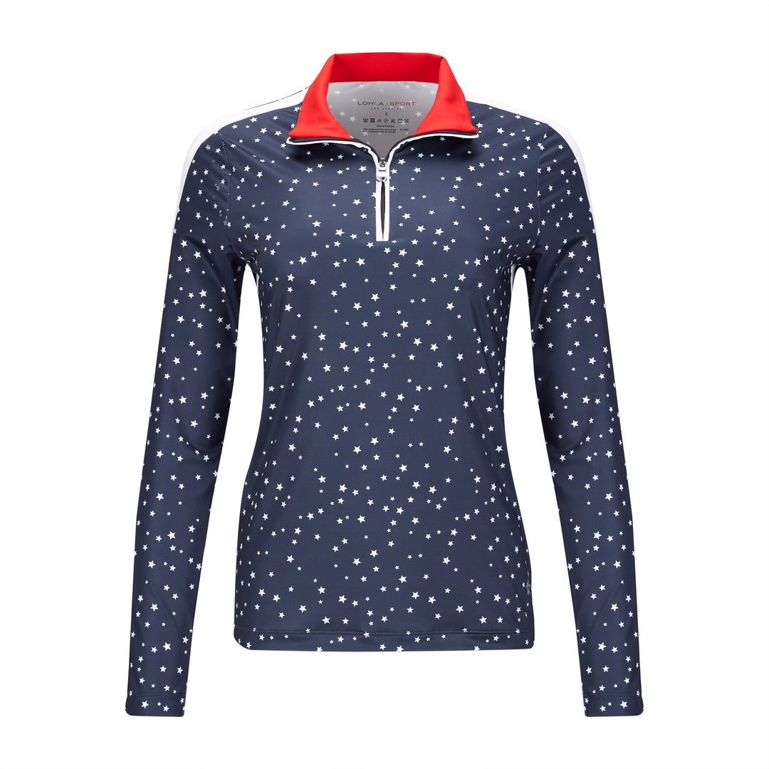 Lohla Sport - The Martinique Star Print Top - Navy
