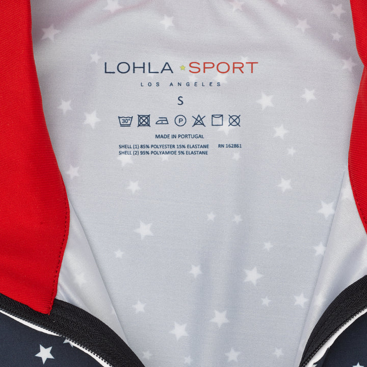 Lohla Sport - The Martinique Star Print Top - Navy - Skorzie