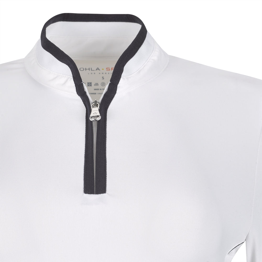 Lohla Sport - The Carolyn 3/4 Sleeve Top - White - Skorzie