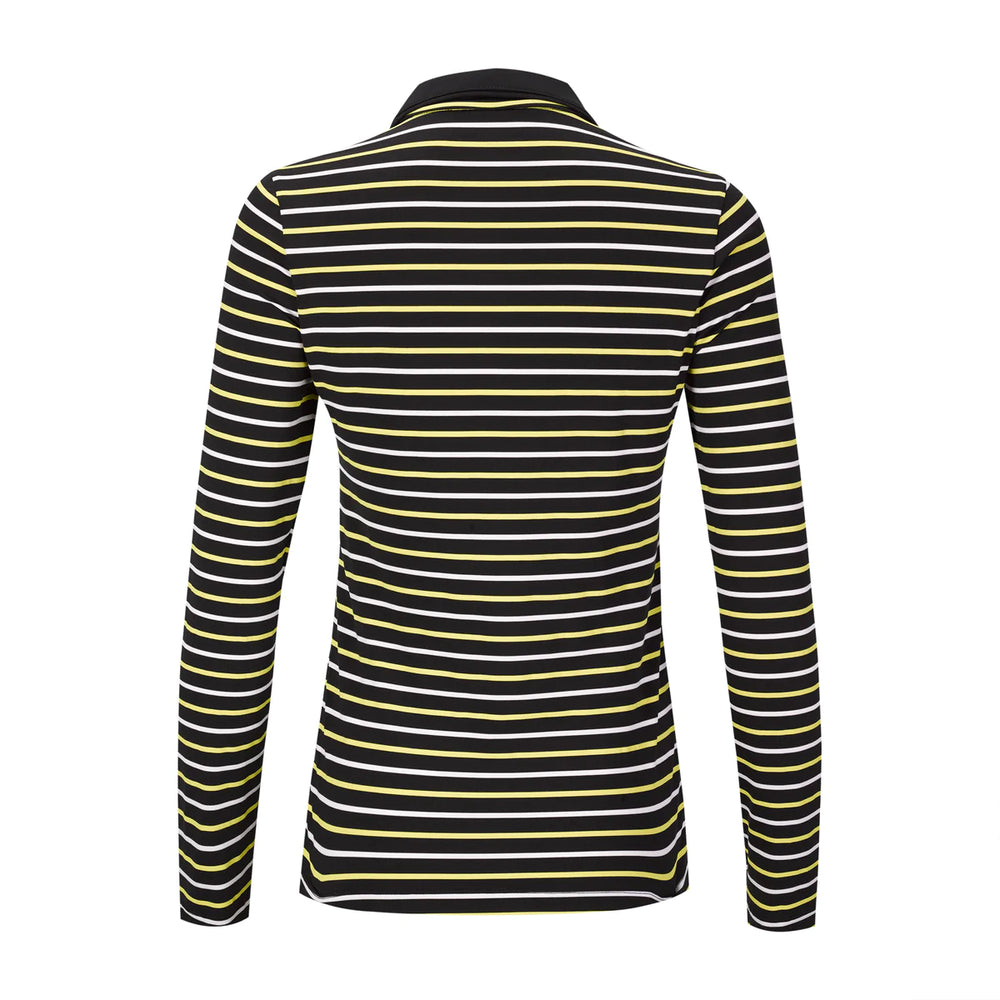 Lohla Sport - The Julianna Stripe Long Sleeve Top - Black - Skorzie