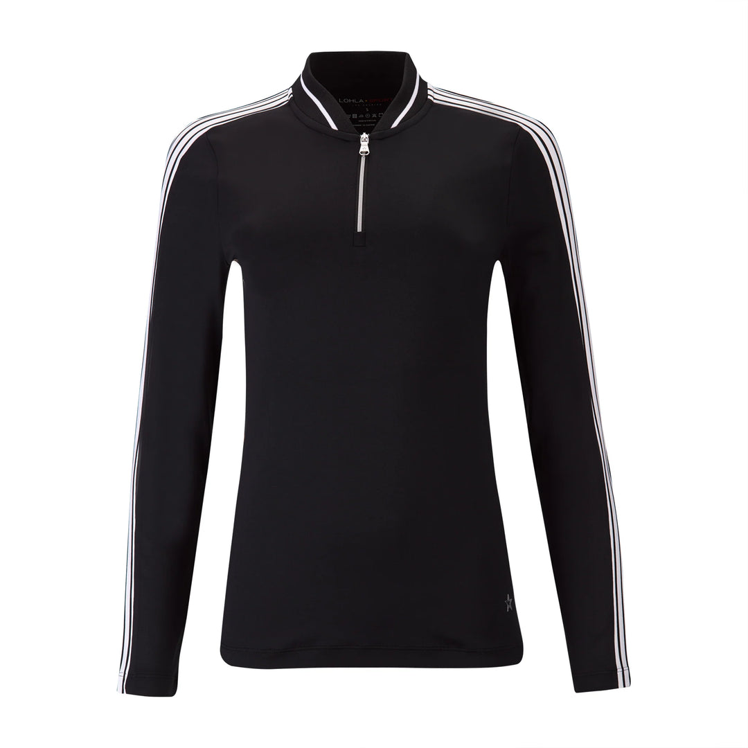 Lohla Sport The Monica Long Sleeve Top - Black - Skorzie