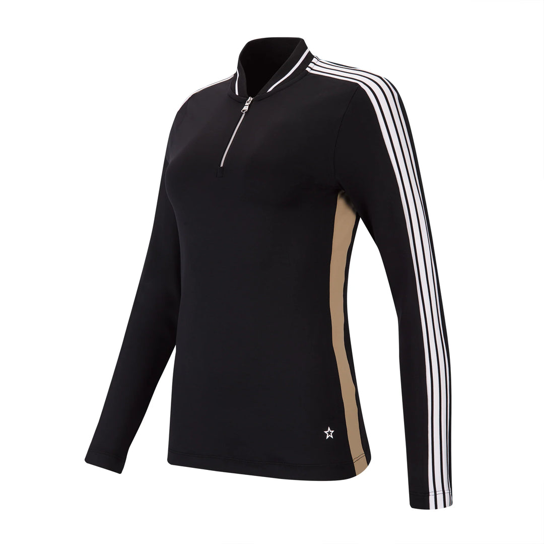 Lohla Sport The Monica Long Sleeve Top - Black - Skorzie