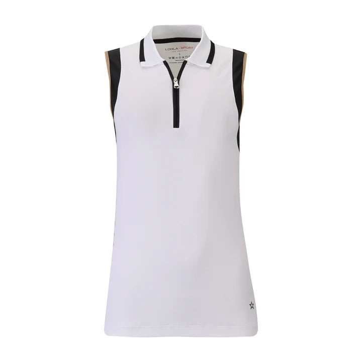 Lohla Sport The Luna Sleeveless Top - White - Skorzie