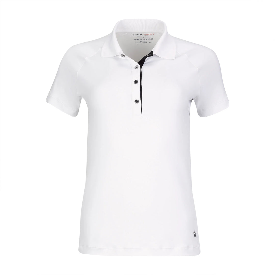 Lohla Sport The Snappy Short Sleeve Top - White - Skorzie
