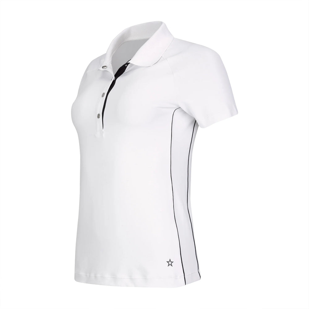 Lohla Sport The Snappy Short Sleeve Top - White - Skorzie