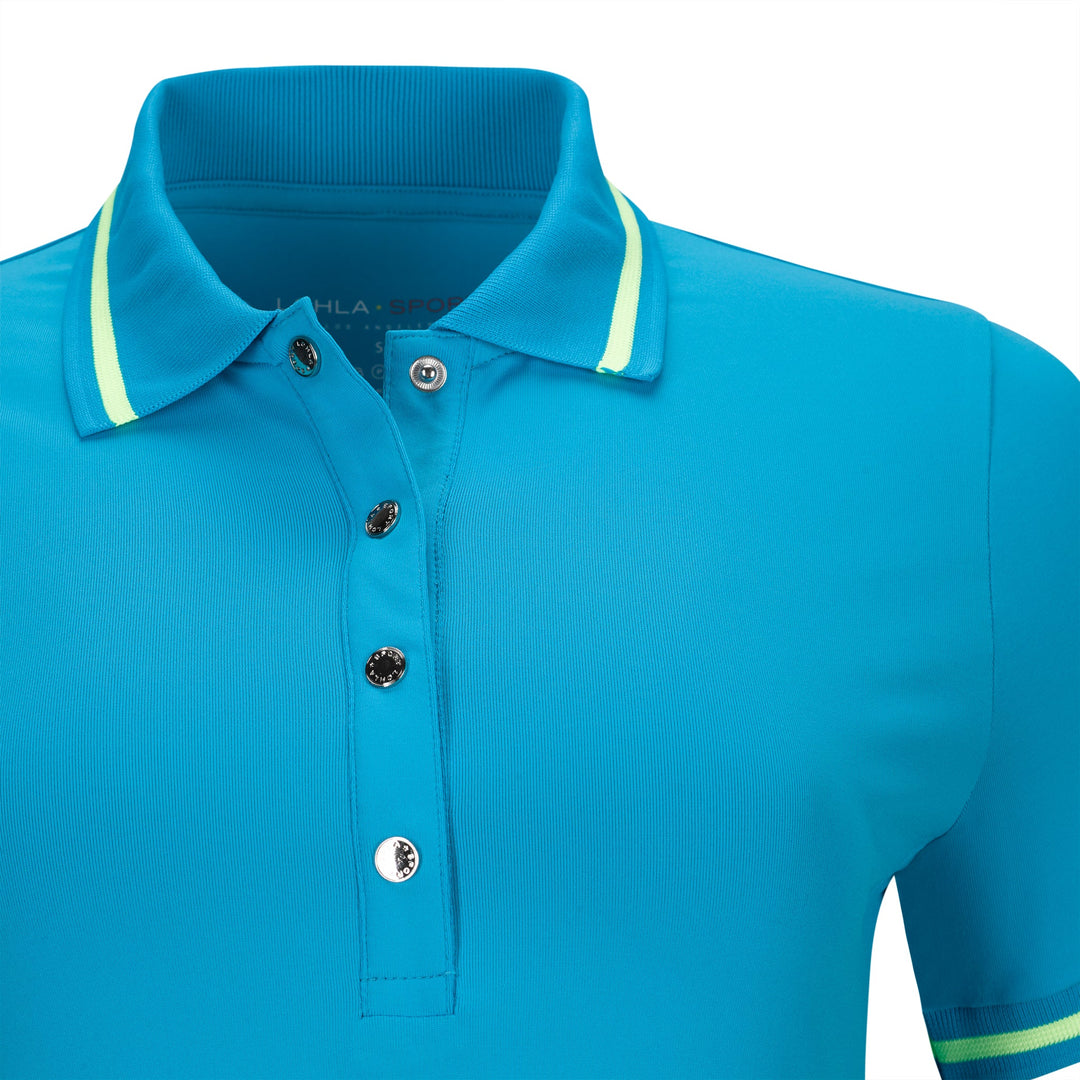 Lohla Sport The Mia Short Sleeve Polo - Skorzie