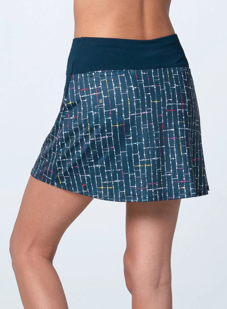 Lucky In Love Front Pleat Skort (15.5") - Lovin' Boucle
