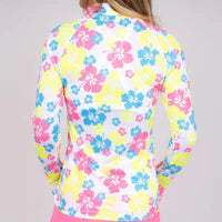 TJ Sport Sun Shirt - Multicolored Hibiscus - Skorzie