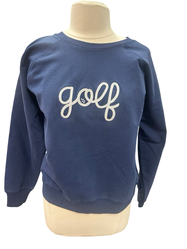 Ame & Lulu Womens Love All Navy Sweatshirt