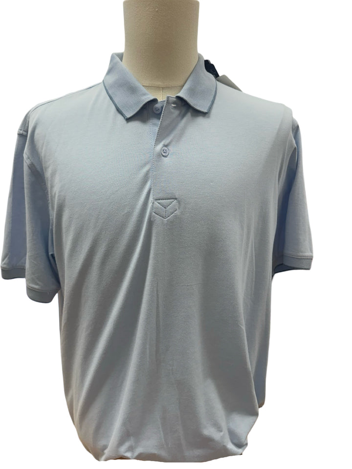 Dunning Men's Fairlane Cotton COOLMAX Polo - Cashmere Blue - Large