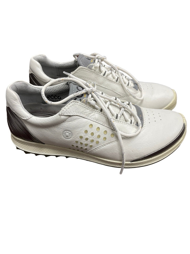 ECCO BIOM Womens Golf Shoe-Size 7- White/Pewter