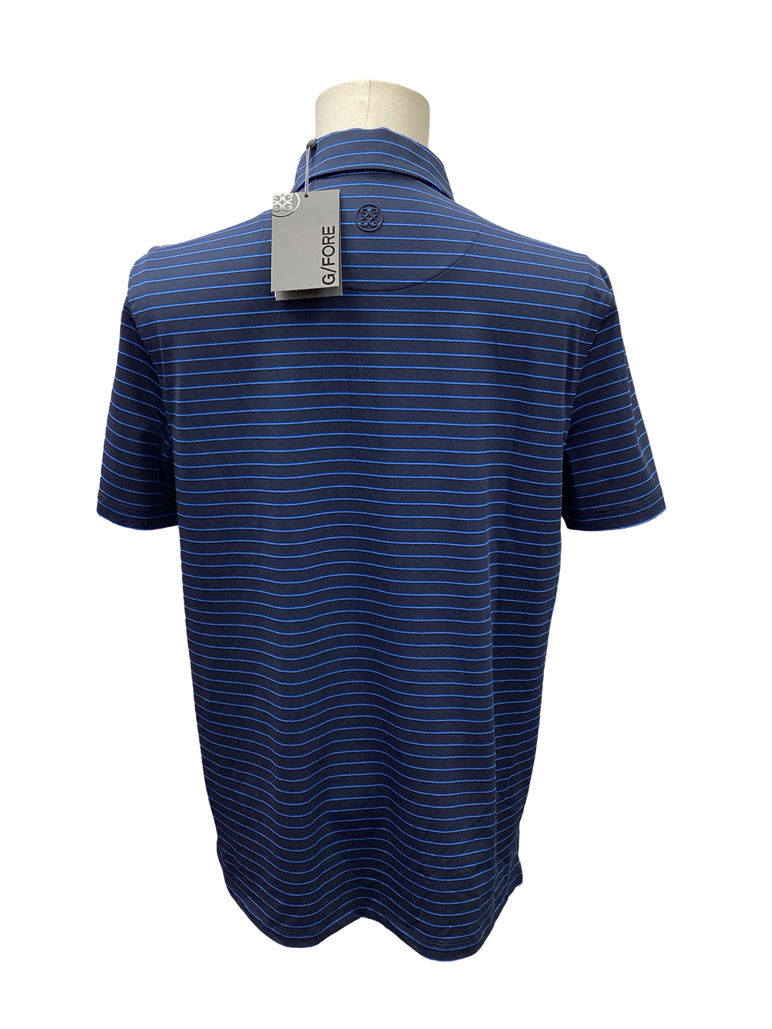 G/FORE Men's Pencil Stripe Tech Jersey Polo, Size M