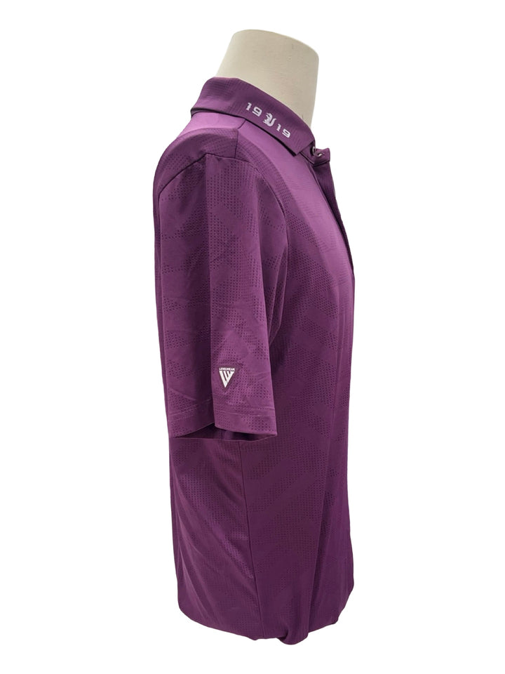 Mens Levelwear Ripley Polo Top - Purple - Medium (FINAL SALE ITEM)