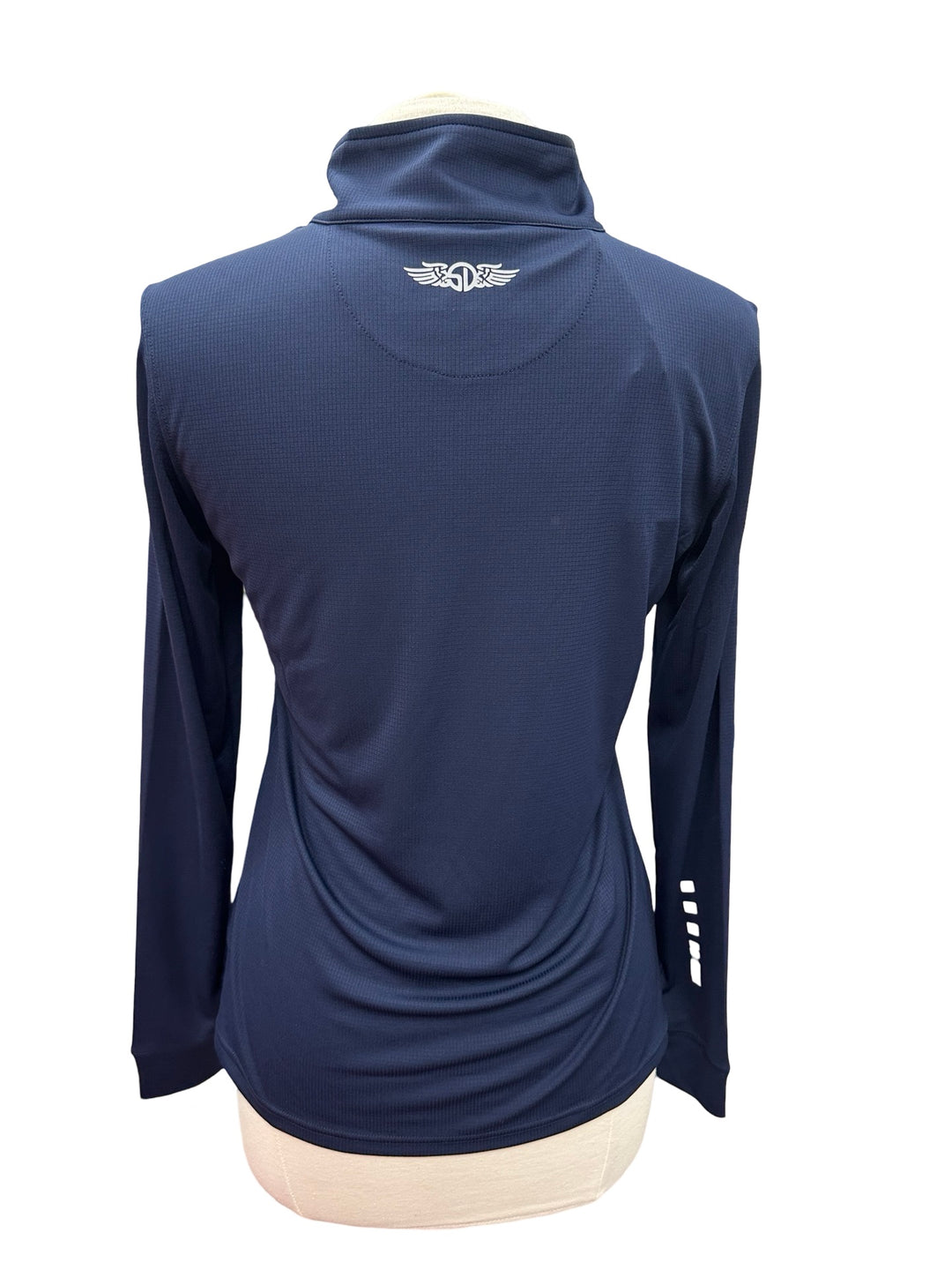 Straight Down Aero Quarter Zip Top- New Indigo