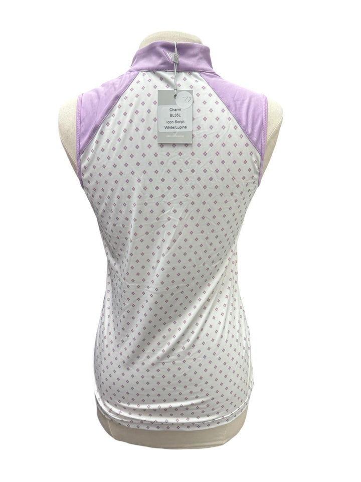 Levelwear Charm Golf Tank - Purple/White - Small - NWT (FINAL SALE ITEM)