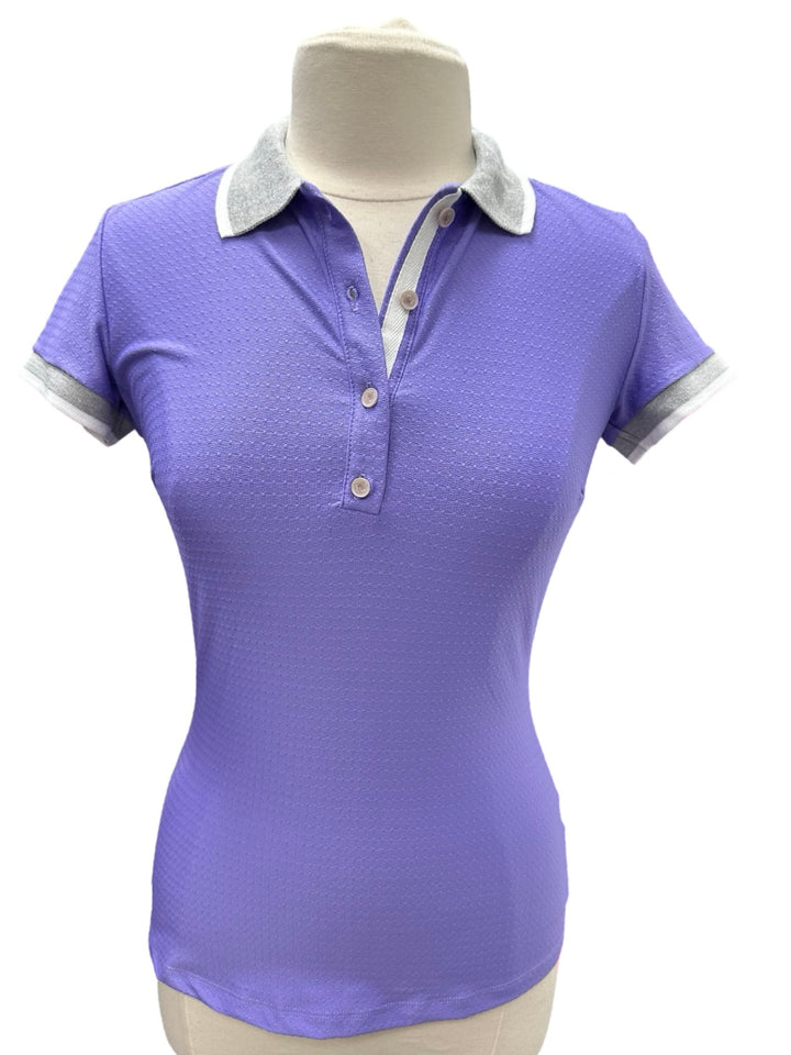 Kaley Short Sleeve Polo - Wisteria