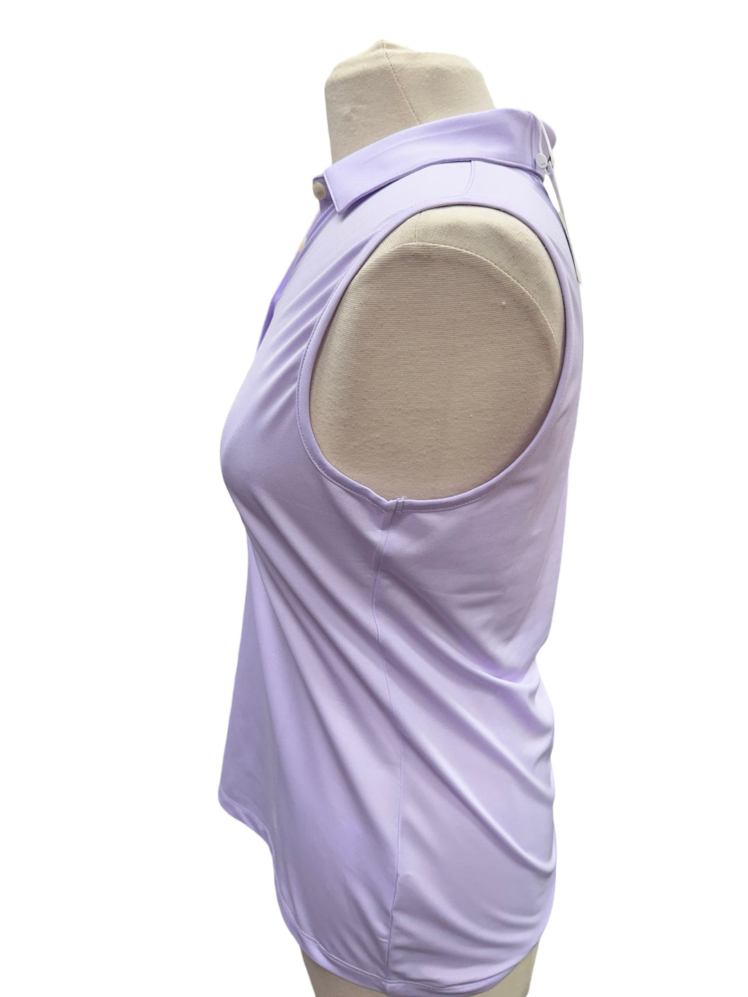 Greg Norman Sleeveless Freedom Micro Pique Stretch Polo - Lavender Mist