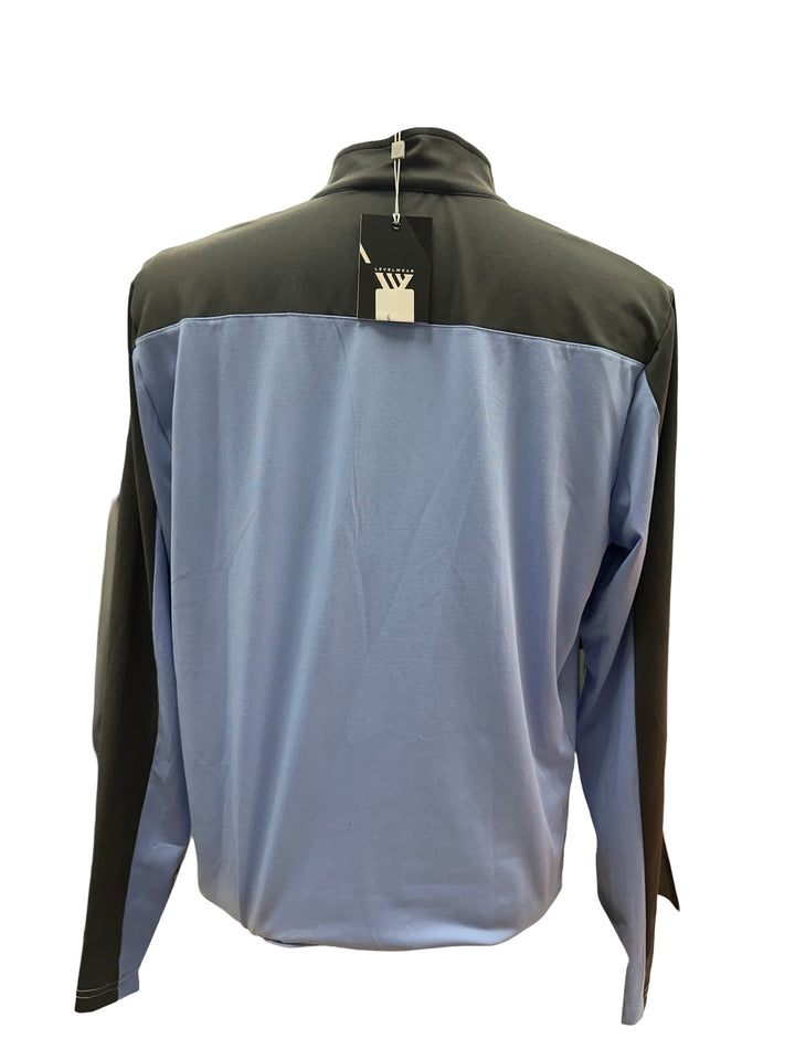 Mens Levelwear Pitch 1/4 Zip Pullover - Purple - Medium (FINAL SALE ITEM)